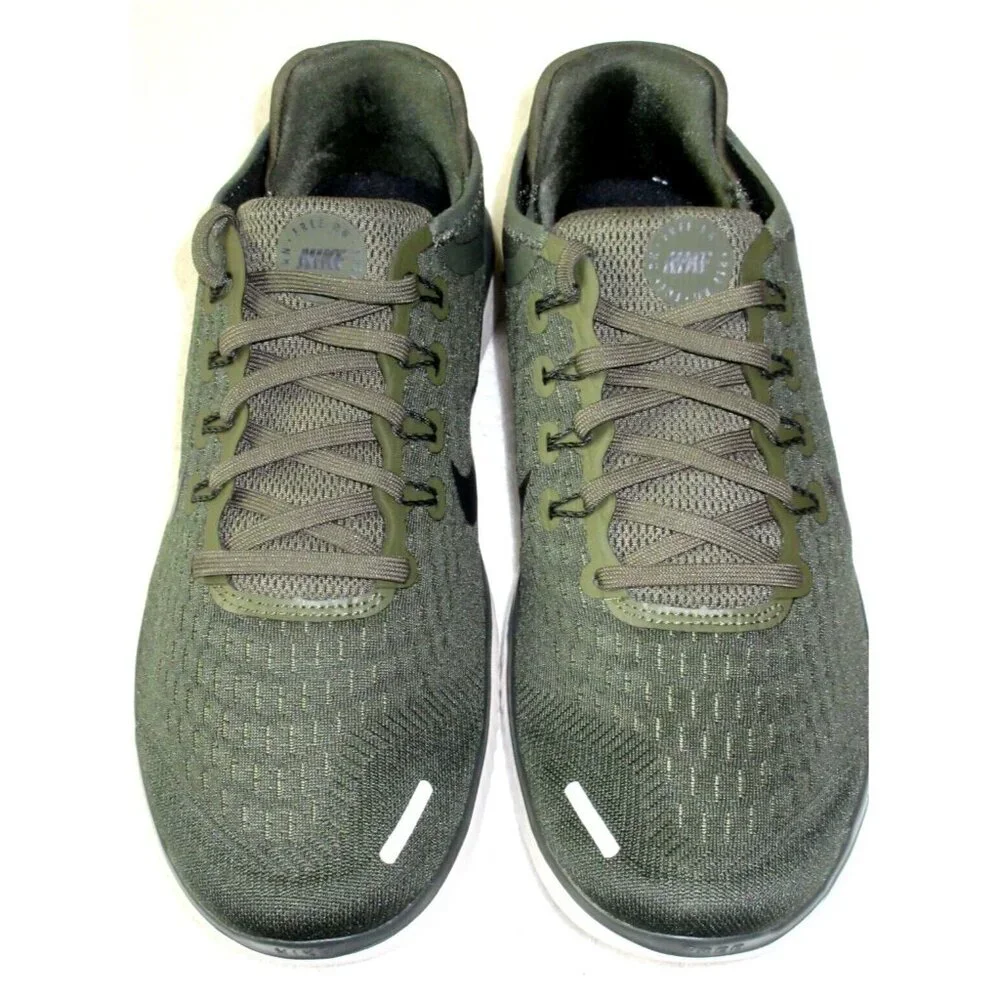 Nike Men's Free RN 2018 Classic Running Training Shoes Green Black Sizes NIB - Picture 3 of 5